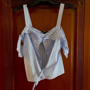 Paige blue and whit stripe tank